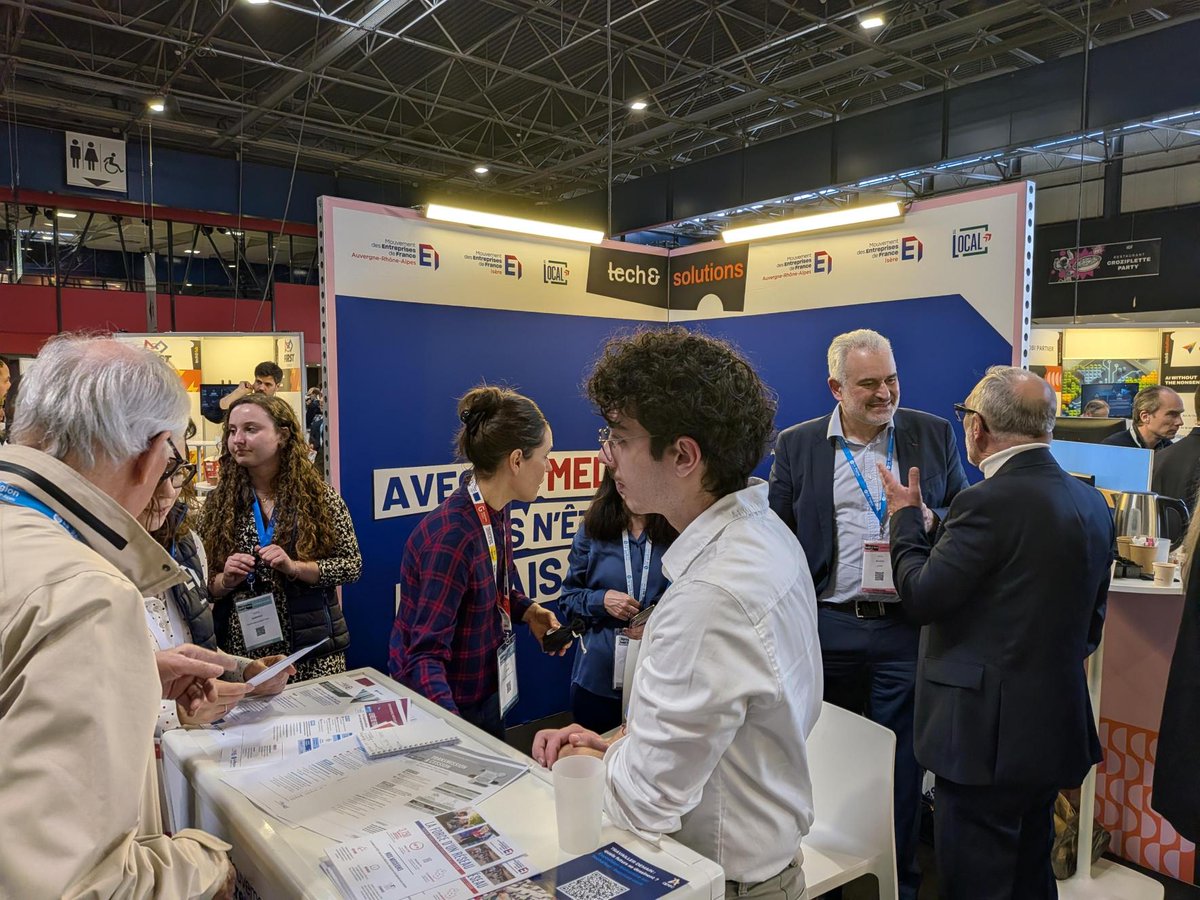 MedefAura's tweet photo. 🚀 tech&amp;fest 2026 !

Rejoignez-nous sur le stand S23 (Tech&amp;Solutions) aux côtés du MEDEF 38 et du Local.
Au programme : souveraineté tech, IA, transition énergétique, réindustrialisation...

20K participants | 200 experts

👉 Construisons ensemble l'avenir de notre territoire ! https://t.co/g5exTZn4pW