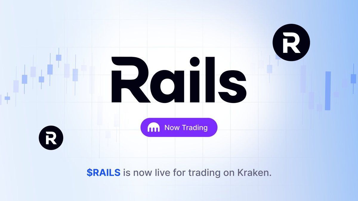 $RAILS is now live for trading on Kraken.

This marks an important milestone as Rails enters its next phase as a regulated crypto derivatives infrastructure provider built for institutions.

app.kraken.com/JDNW/RAILS