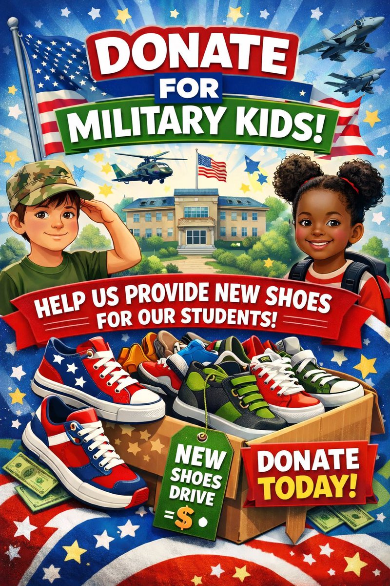 6Household's tweet photo. Good morning fam!! We have a grant request we are hoping to fill for our military connected kiddos at Stateside Elementary School here in the Camp Lejeune area. Although it's outside our mission, a local teacher has asked for a grant to purchase footwear … https://t.co/xWKwUae3RH