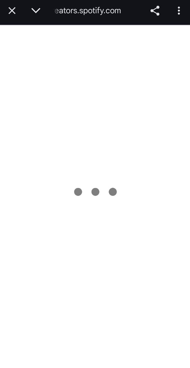 evehlyn's tweet photo. Spotify Creators really said “not today” 😅
Anyone else stuck on the loading screen?
#Spotify #SpotifyCreators https://t.co/0G0EuaNKhG