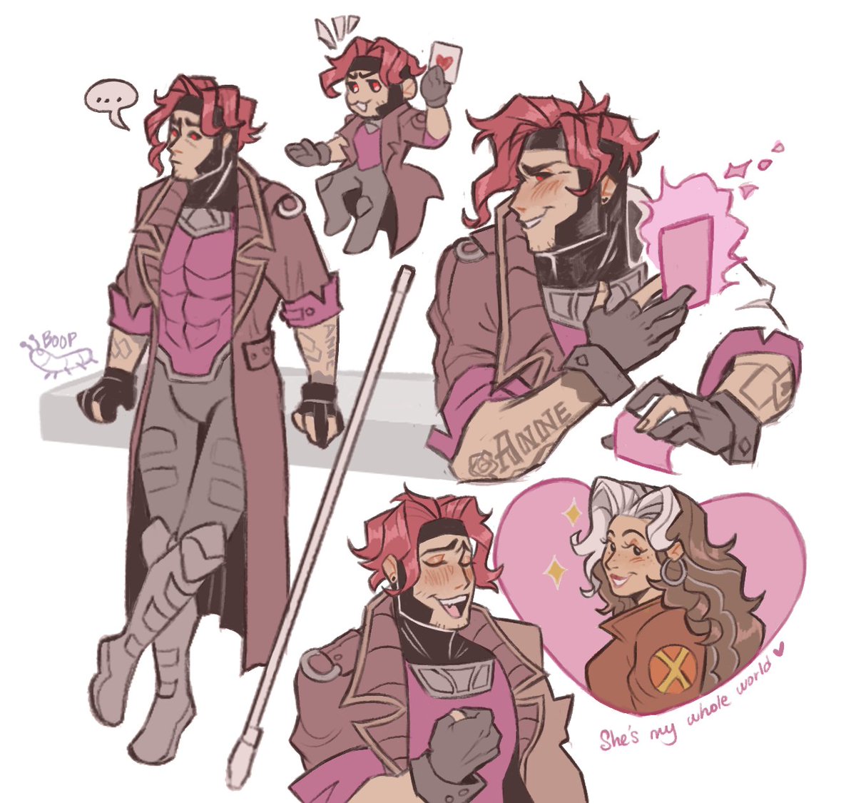 smolestboop's tweet image. cajun style! #marvelrivals #xmen #romy #gambit #rogue