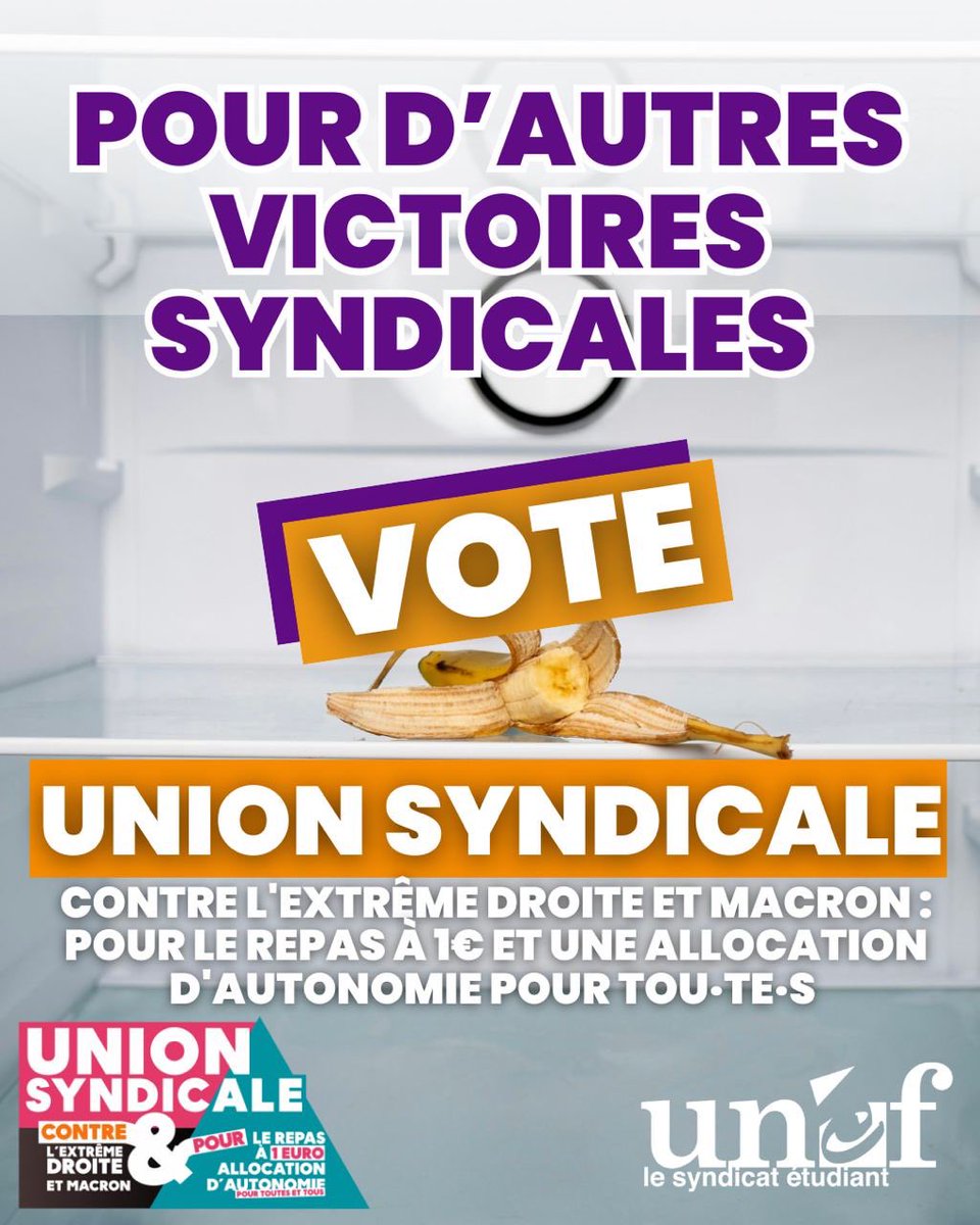 Après le repas à 1€, vote Union syndicale jusqu’au 5/02 à 17h pour d’autres victoires syndicales !