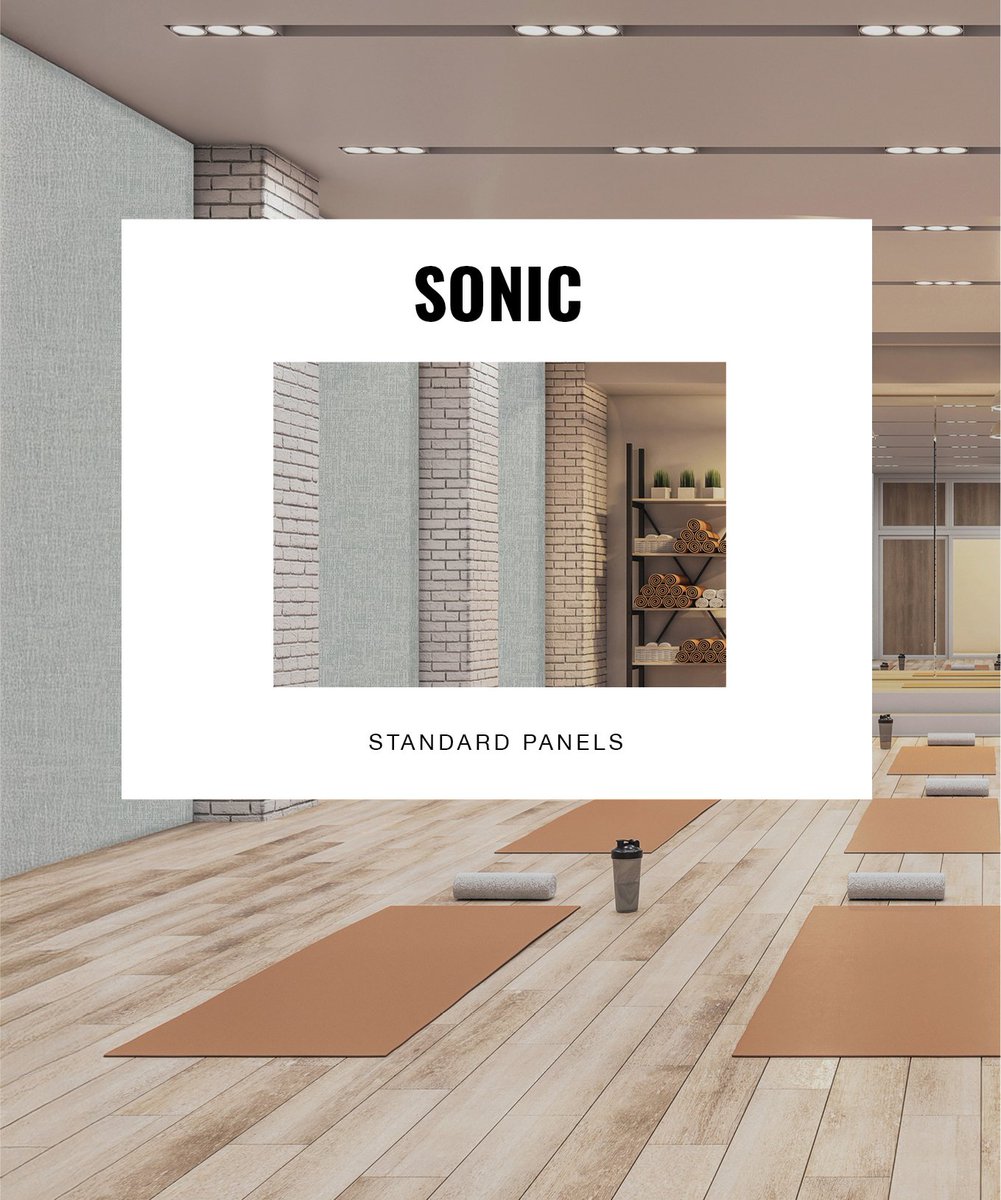 Our Sonic Panels deliver dependable acoustic performance with clean design flexibility. Available in multiple sizes and finishes for wall or ceiling applications, they are a simple, effective solution for managing sound in modern commercial spaces. hubs.ly/Q041D1rS0