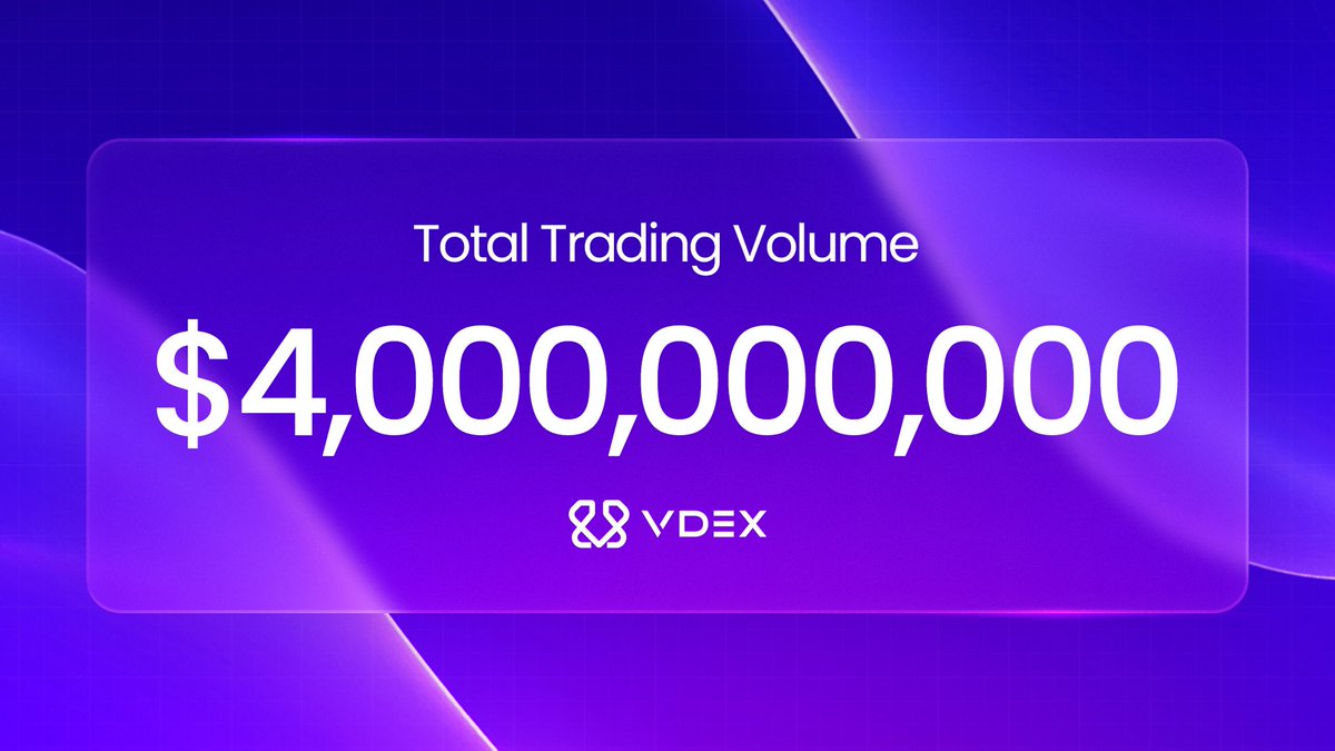 VDEX has joined the $4 billion club with ATH daily volume, DAU, and trades. 🦈