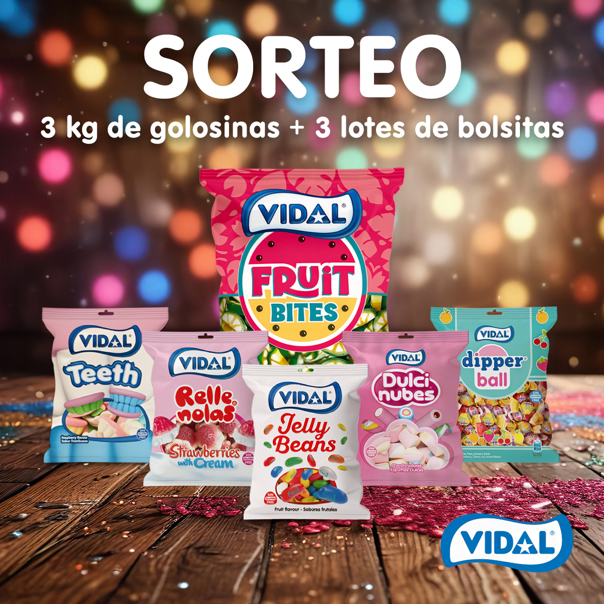 🍬✨ ¡SORTEO VARIADO! ✨🍬

Porque elegir una sola golosina es imposible…
🎁 3 GANADORES se llevan:
👉 1 pack de bolsitas
👉 + 1 kilo de golosinas cada uno 😍

¿Te apuntas? 😏
Para participar:
✅ Síguenos
❤️ Dale like a este post
👯‍♀️ Menciona a 2 amig@s golos@s

📍 Sorteo válido