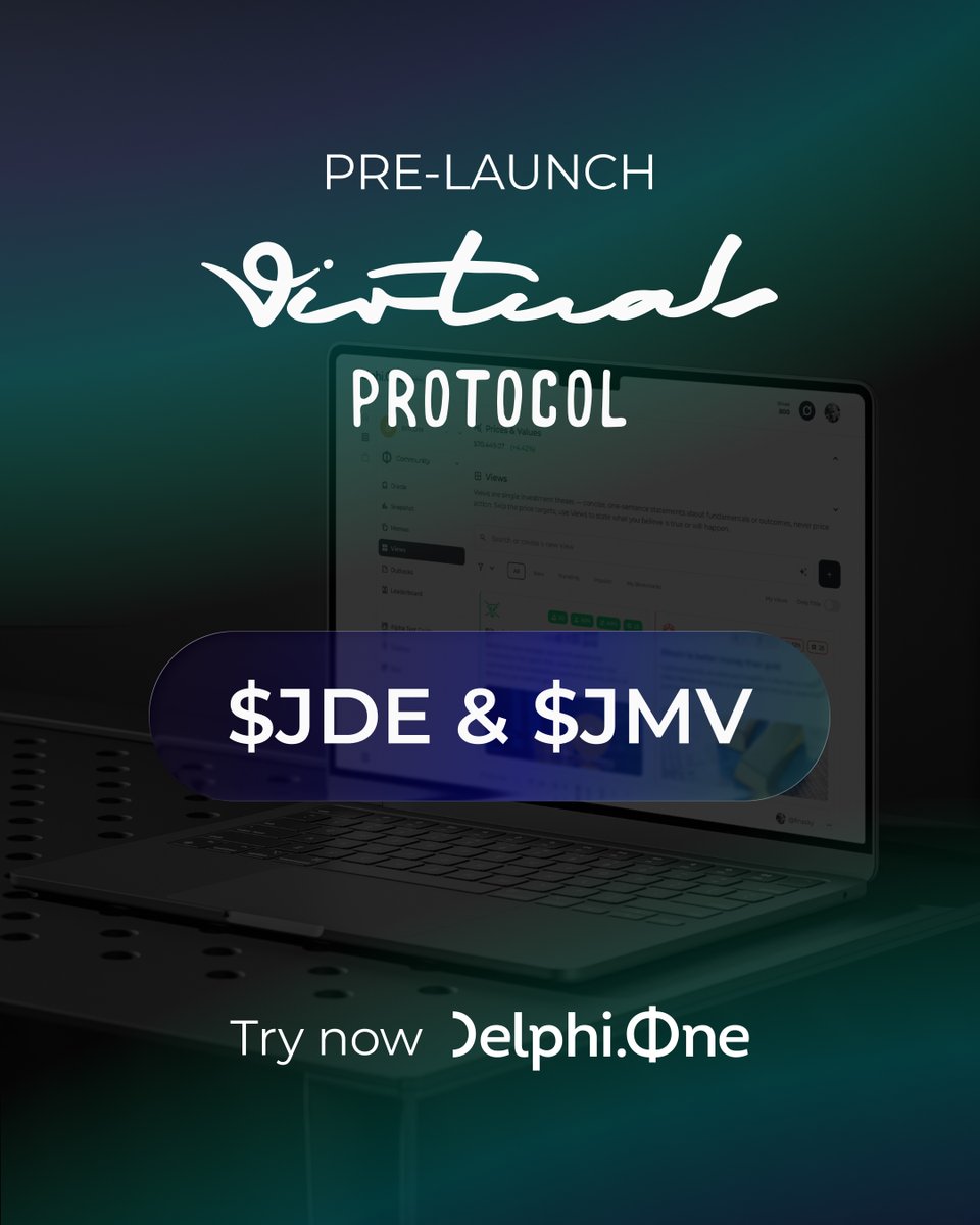 Delphi_One's tweet photo. Our Agents @D1_JoeDelphi &amp; @D1_JohnMaven are now on @VirtualsProtocol!

Meet them now 👉 https://t.co/erHmtBCXih

Debate ideas. Cut the noise. Publish clear Outlooks. https://t.co/Wr5Nps2u4a