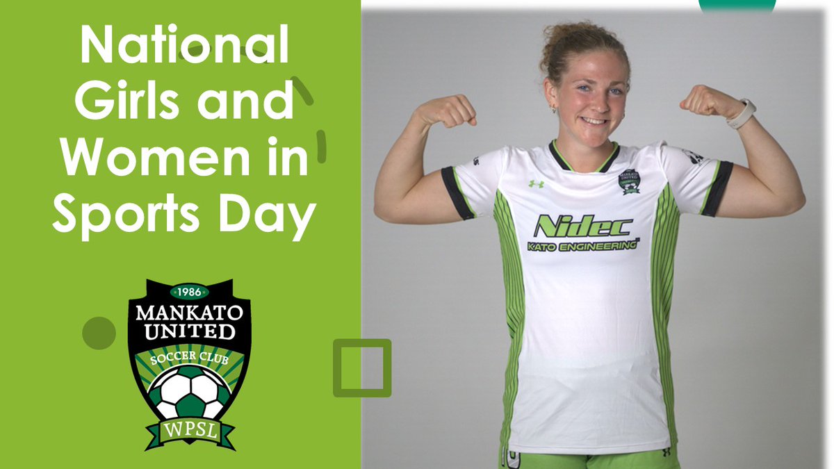 Proud to celebrate #nationalgirlsandwomeninsportsday  ...  #GoKato #HerGame <a href="/WPSL/">Women’s Premier Soccer League</a>  <a href="/WPSLCentral/">WPSL Central Region</a>   <a href="/KEYCNewsNow/">KEYC News Now</a>  <a href="/Mankatonews/">Mankato Free Press</a>  <a href="/Lights_Football/">Northern Lights Football</a>