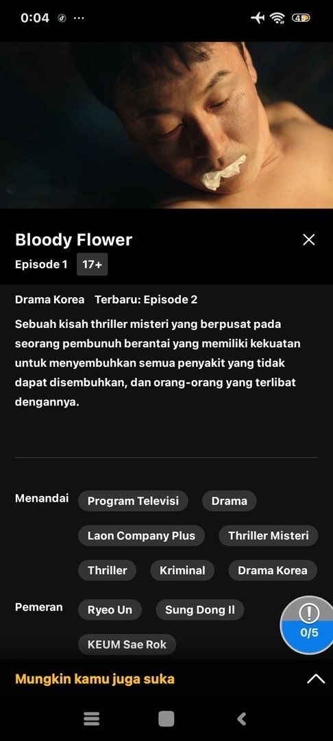 •kdm• ⚠️ bloody flower 🔥

Ada yg nnton on going kdm ini??? wow wow bru buka ott kuning nih sender, apakah ini harus nyerahin layar ;)? 🔥