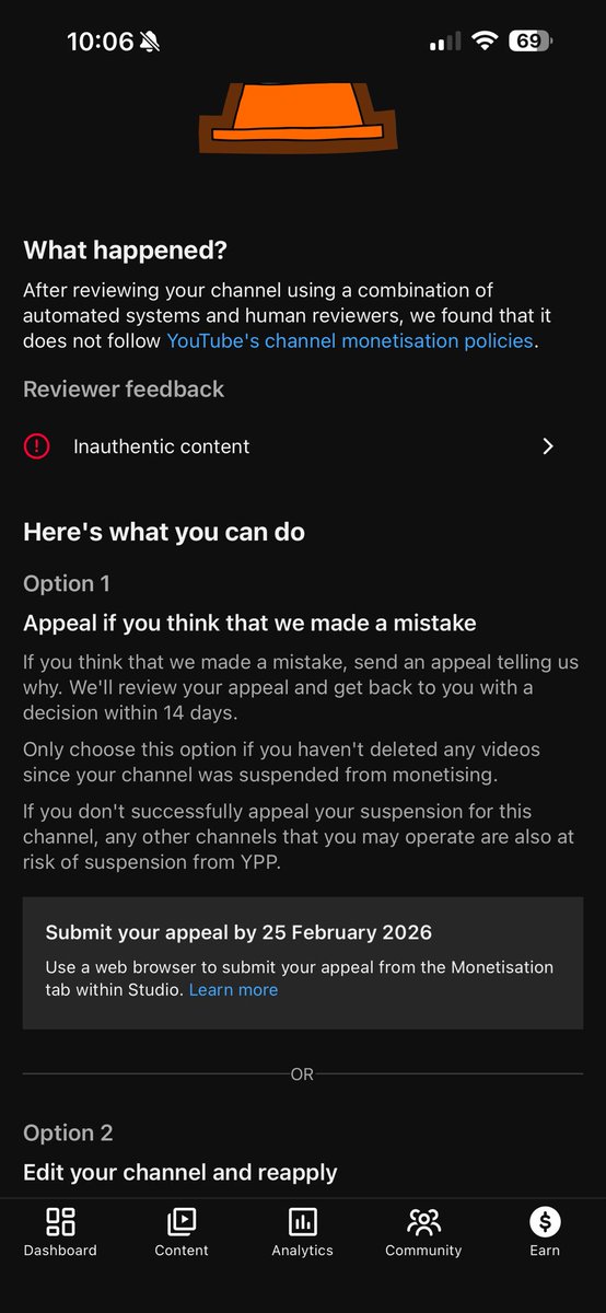 immemeflix's tweet photo. Hello @TeamYouTube ,My channel was suspended for “related content”but today I got a message saying not longer eligible for monetisation for “inauthentic content” even though all my videos take a lot of time to make and are all unique. No one is responding my dm from @TeamYouTube https://t.co/5ImKuq6yVY