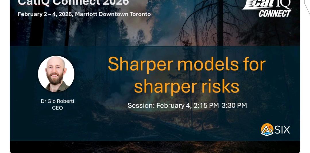 Bobbleb12's tweet photo. $AISX.V delivering the only #Wildfire specific presentation at #CatIQ 2026 today. #Insurance #AI #ClimateModelling $AISXF #TSXV https://t.co/Z3a2NhexCn