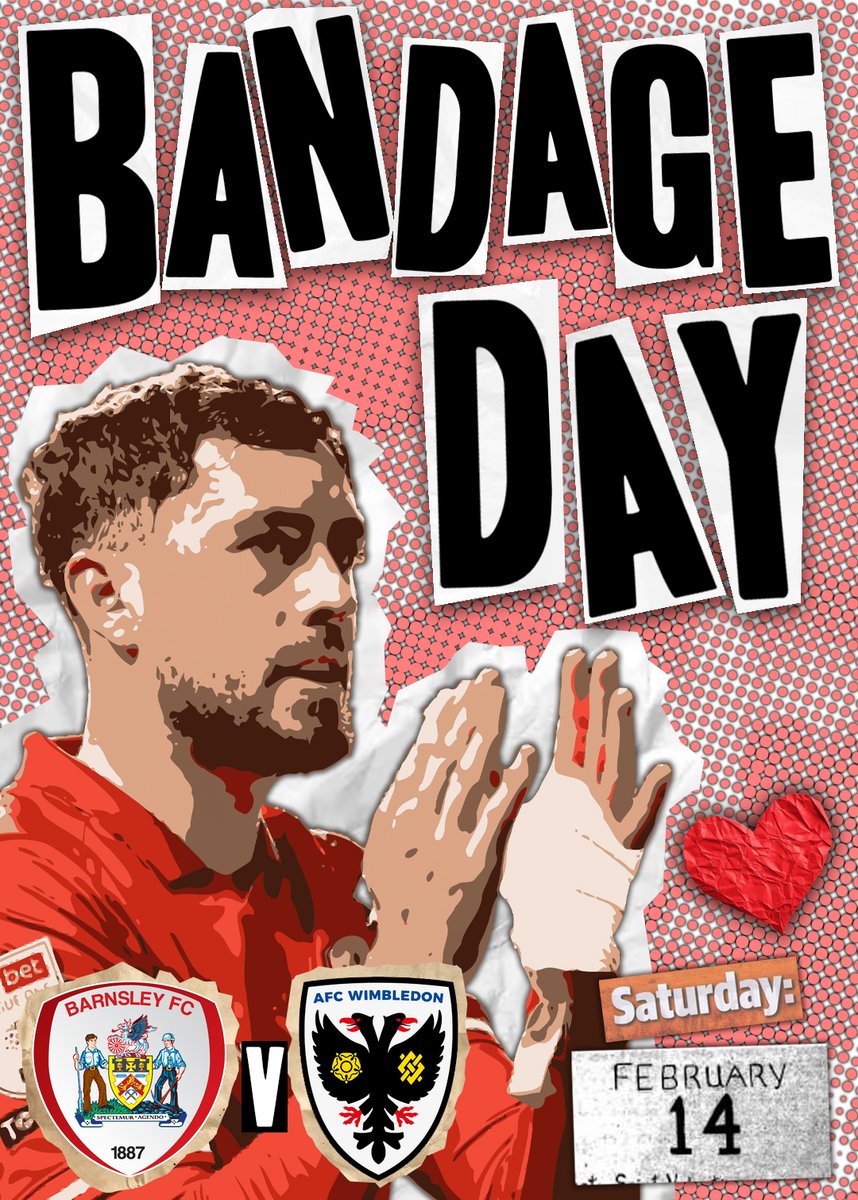 I think we might have to make our own fun at Oakwell for the rest of the season so let's have a Bandage Day.

It would be great if we could get a sea of bandaged up left hands across the Ponty End, Corey O'Keeffe style.