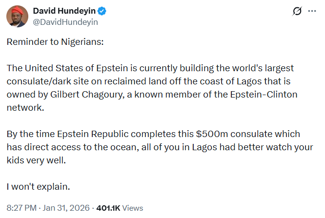 DavidHundeyin's tweet image. Dear Lagos,

Watch your kids carefully.

I will not elaborate.