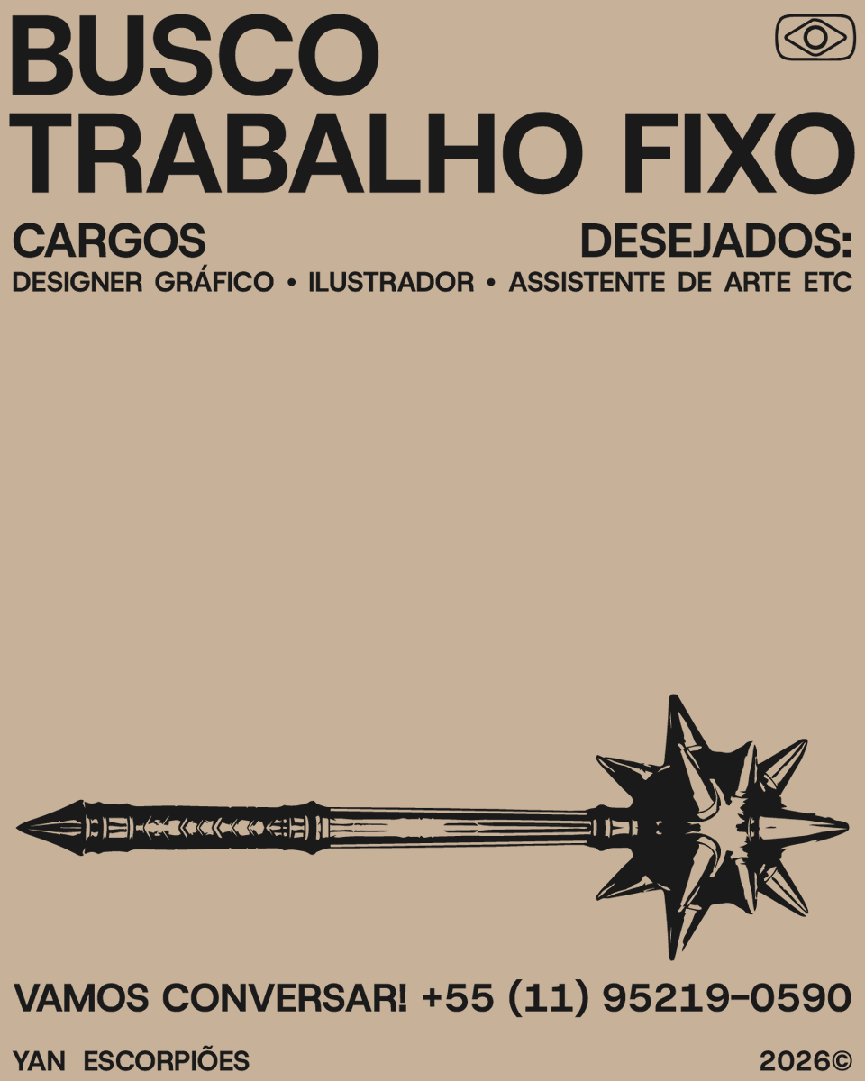 aproveitando o engajamento pra dizer que:

busco trabalho fixo! contato via wa.me/+5511952190590