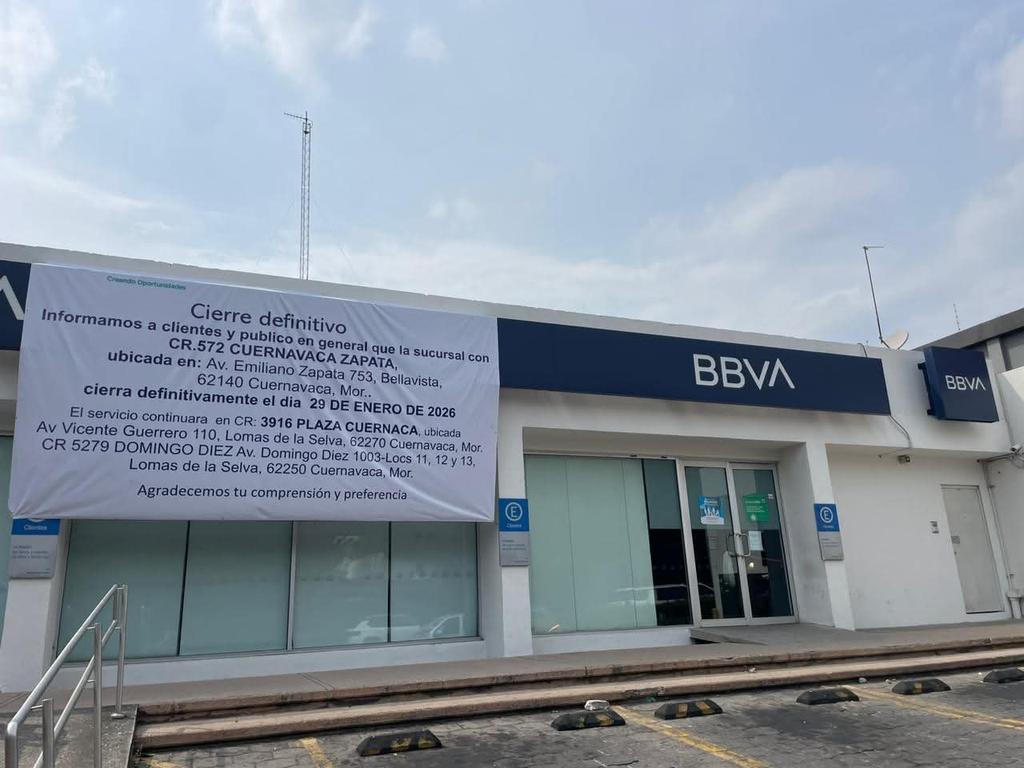 lvillegas0308's tweet photo. #3Sucursales de @bbva #Cierran 🏦🔒 #Cuernavaca
🔴 Plaza Laurel, en avenida Ávila Camacho
🔴 Sucursal de Bellavista, en avenida Emiliano Zapata
🔴 Sucursal ubicada en avenida Universidad
@FoxNews @seattletimes @nytimes @el_pais @infobaeamerica
https://t.co/VWKiq2neXx https://t.co/RWTAc1SrJR