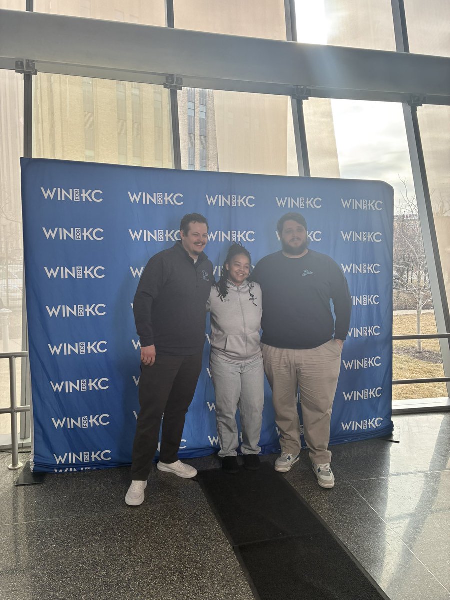 Northmen_Cval's tweet photo. Great event at T-mobile today recognizing the amazing female state champions from the city!  So proud of Kendall for represent Oak Park! @Northmen_OPHS #WINKC https://t.co/g5Tfx8syRW
