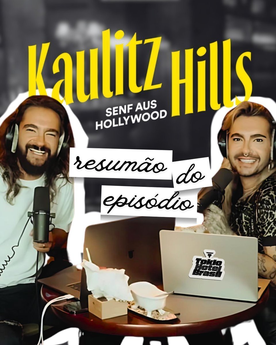 E SAIU, O MAIS QUERIDO DE TODOS: O RESUMÃO KAULITZ HILLS              

🧶 Vem conferir o que aconteceu no episódio "Cinema na cabeça"