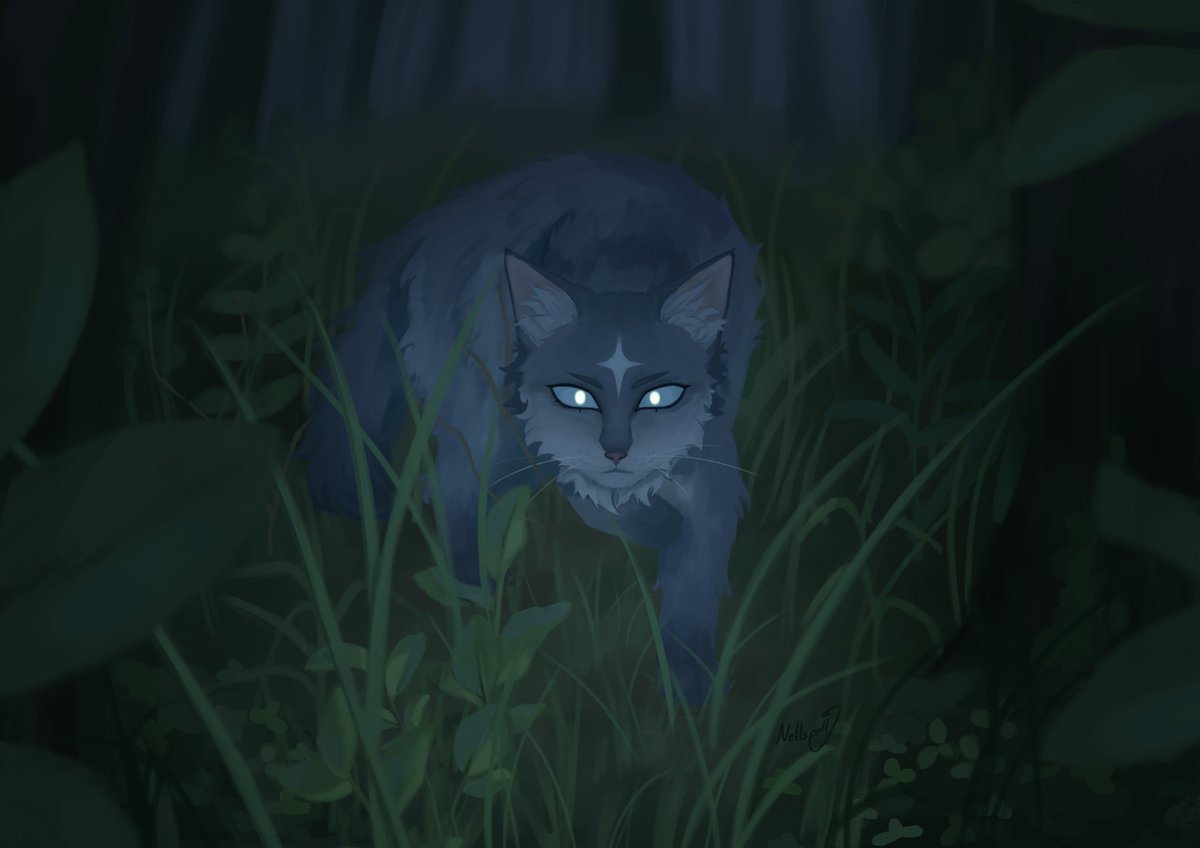 nellspell_'s tweet photo. Bluestar is hunting you #warriorcats https://t.co/VbuywJN4Zr