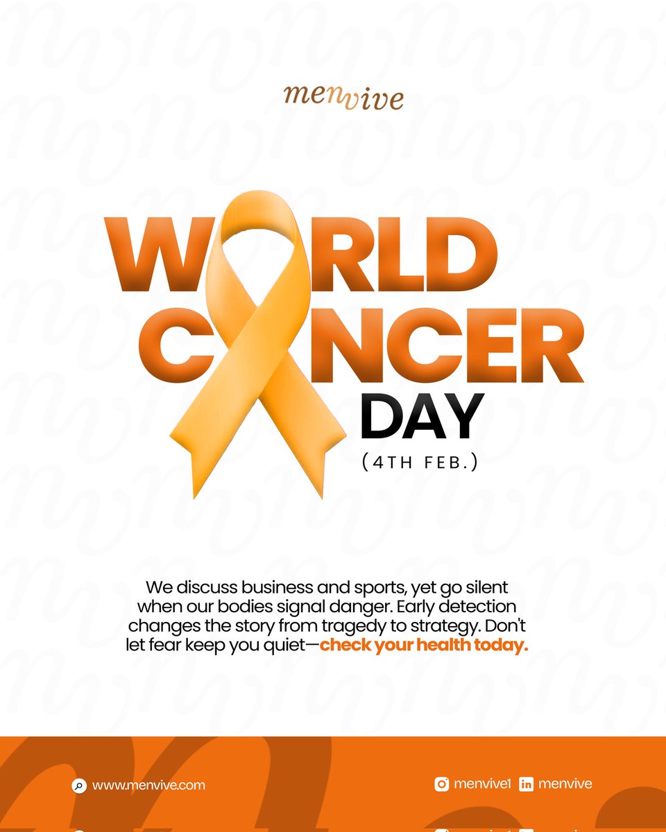 Menvive's tweet photo. Today, on World Cancer Day 2026, we stand United by Unique, honoring every person's individual story while coming together to fight cancer. 
This is the perfect moment to take action: swap processed foods, say no to tobacco.

What health habit are you resetting right now? https://t.co/cF2s0DCM7j
