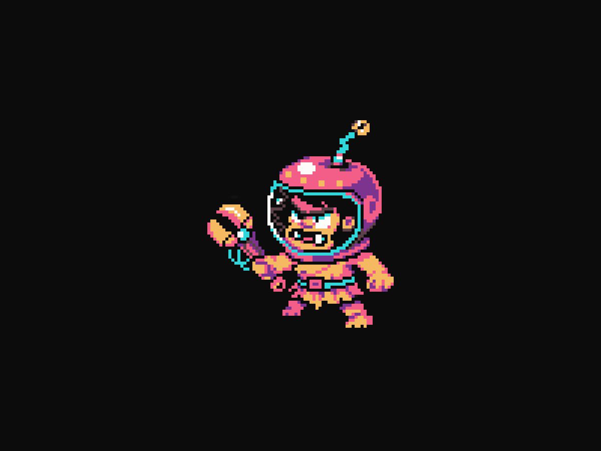 azunapixels's tweet photo. I wanted to try a limited palette   

Gruk-7 👨🏼‍🚀 

#pixelart #ドット絵 https://t.co/5jh1qgjR93