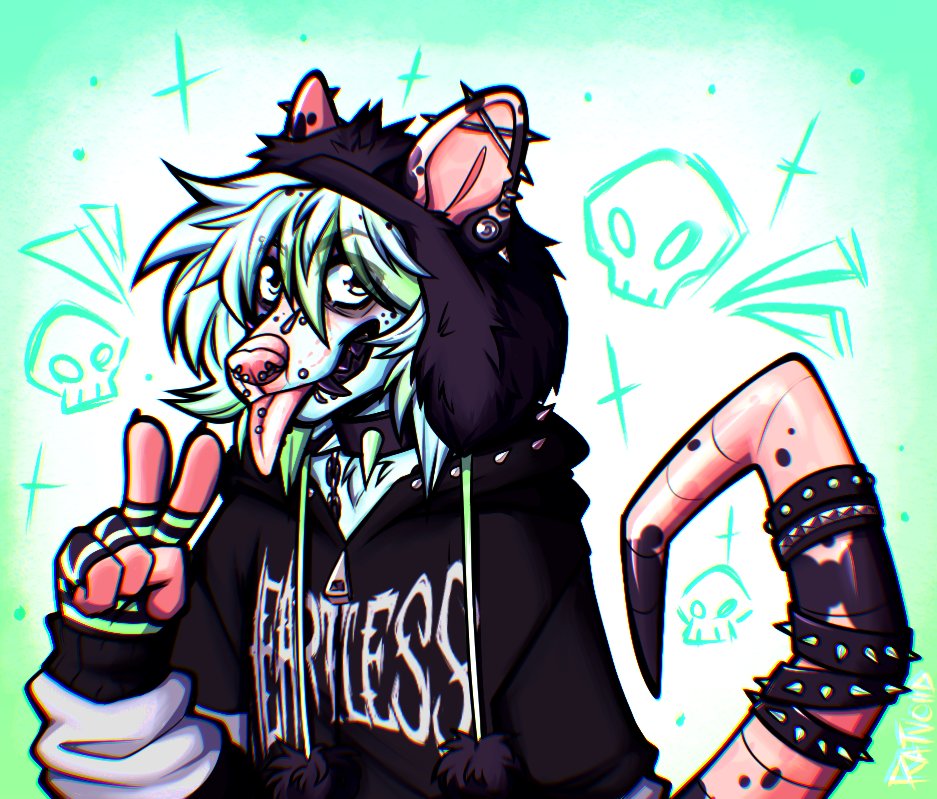 RatVoiid's tweet photo. Putting my fursona in clothes I wear irl is like crack to me https://t.co/Mj9VMkJbIK