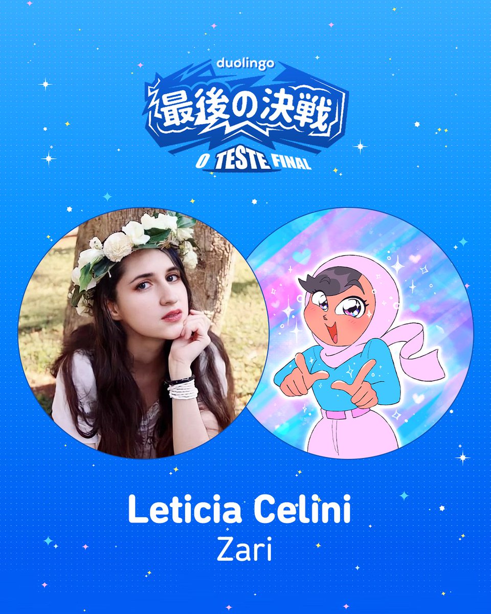 DuolingoBrasil's tweet image. Leticia Celini é a Zari 🩷