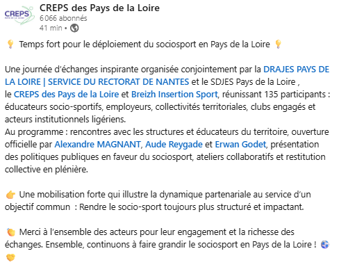 CREPS des Pays de la Loire tweet media
