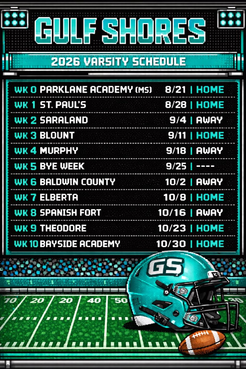 Gulf Shores High School Football tweet media