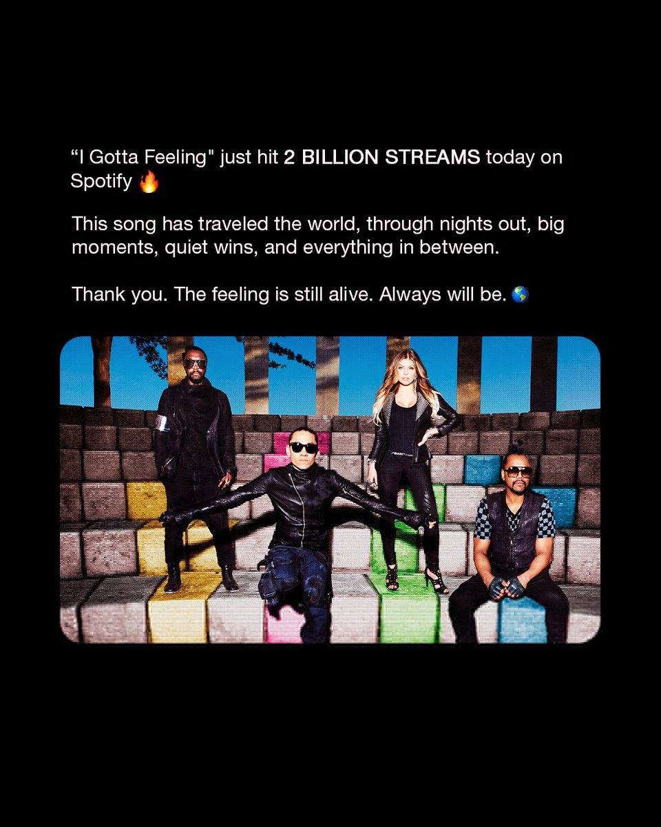 Black Eyed Peas tweet media