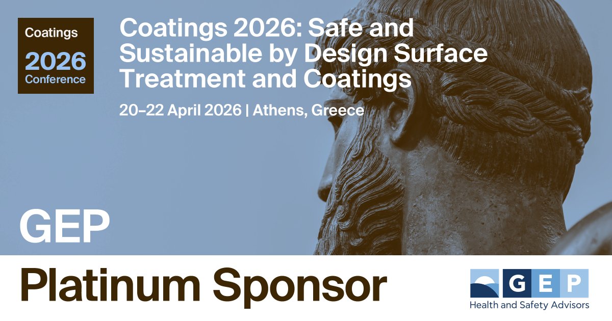 sciforum's tweet image. 📣 GEP: Health and Safety Advisors is a Platinum Sponsor of #Coatings2026...

...and among the top 15% of companies worldwide in #sustainability performance.
 
brnw.ch/21wZEDM ⬅️ Register now to hear about their impact on #coatings R&amp;amp;D!
 
@exelisis #Manufacturing #OHS