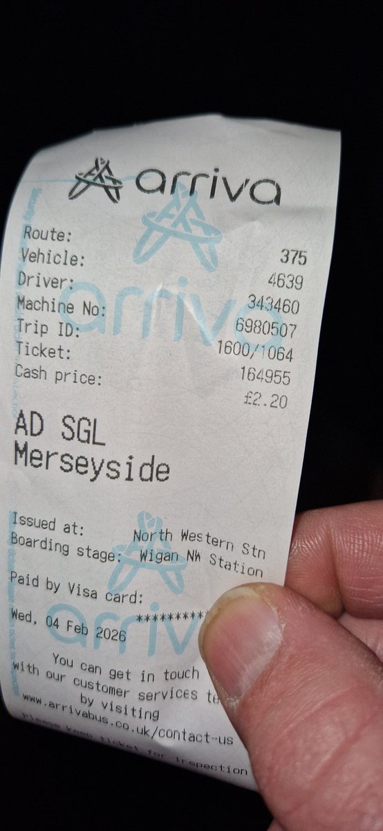 Just been charged £2.20 instead of the usual £2.00 in #Wigan
Are <a href="/arrivanorthwest/">Arriva North West</a> charging more than the <a href="/BeeNetwork/">Bee Network</a> ?? #greatermanchester #BeeNetwork