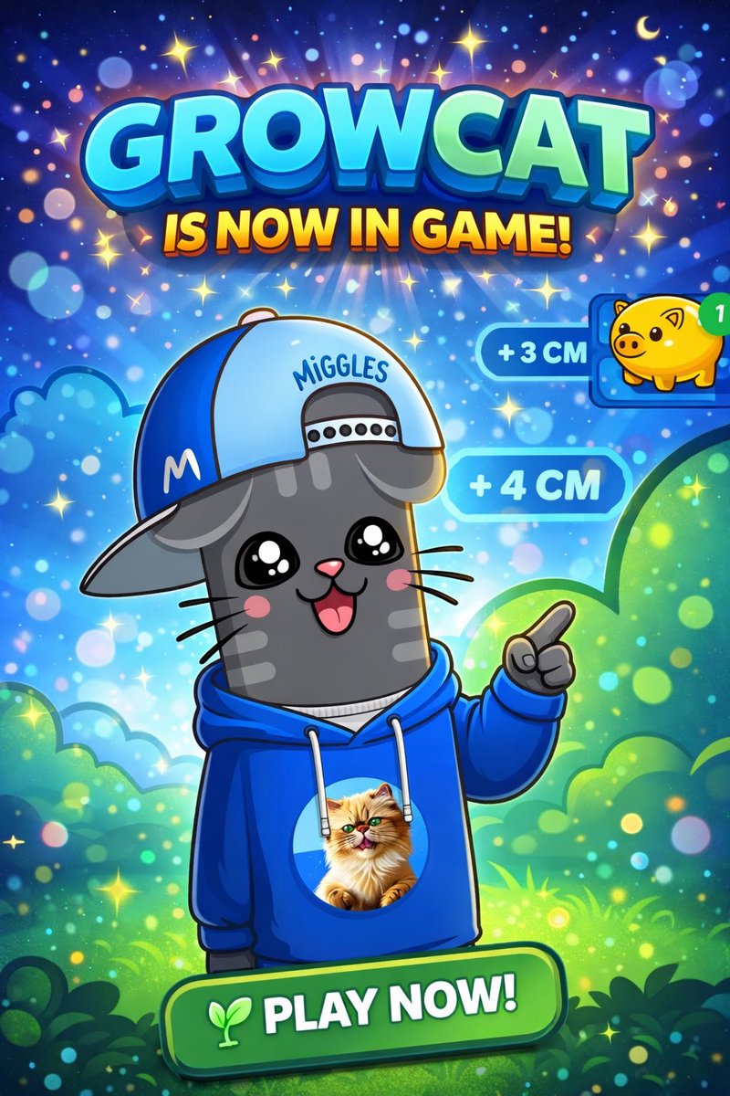 Ayo, meet our new character!
GrowCat 🐈‍⬛
We know everyone loves cats, so we think BaseUP is about to take over <a href="/baseapp/">Base App</a> with this one.
Skins on GrowCat look even cooler, which means your posts are going to be way more eyecatching 💙🐈‍⬛

<a href="/jessepollak/">jesse.base.eth</a> do you like cats?