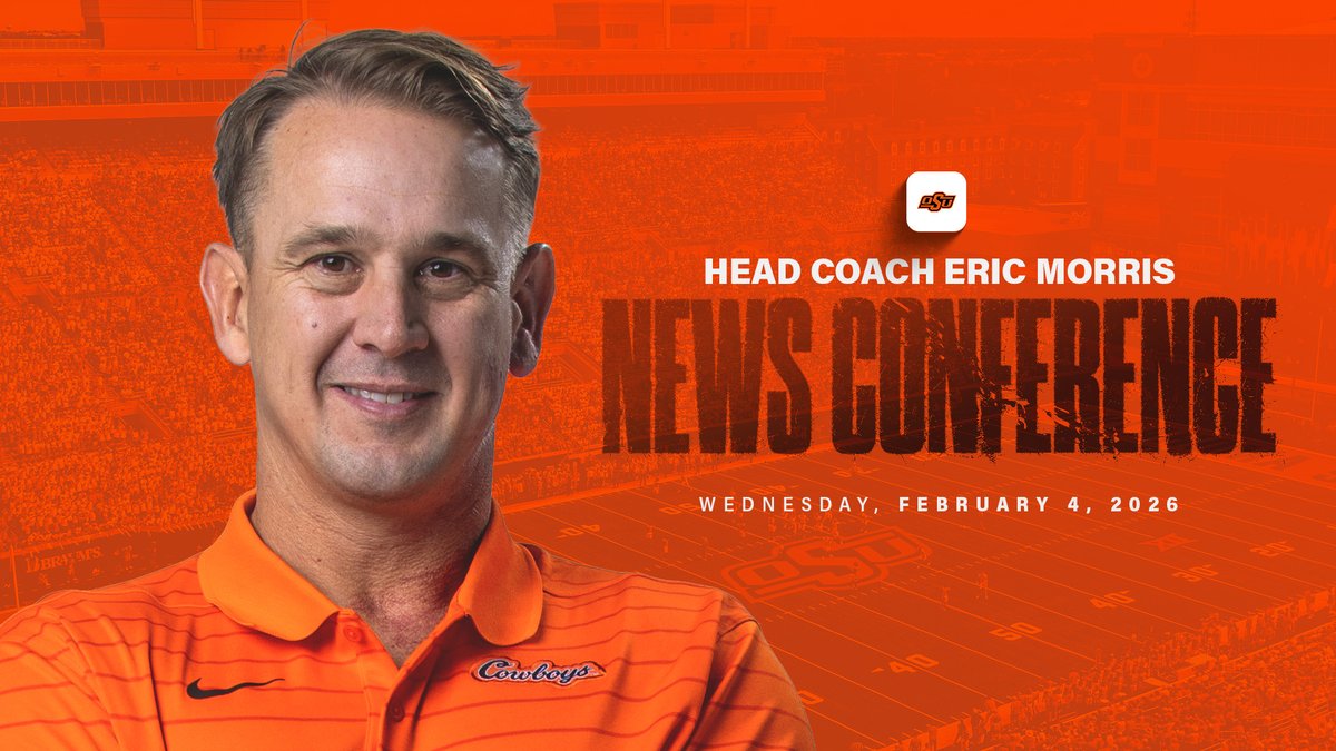 CowboyFB's tweet photo. Check out @__CoachMorris's press conference! Live on our YouTube today at 11:00 am. 

🔗: https://t.co/3A5ATgDpZw https://t.co/08JfouX1Mo