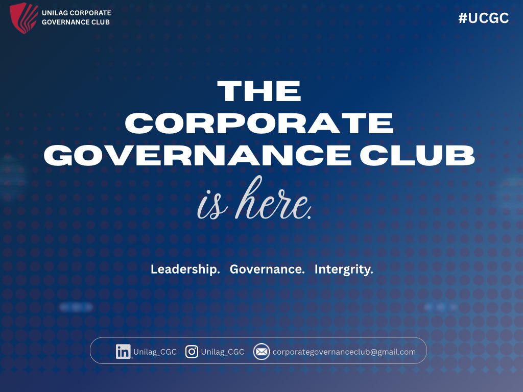 Unilag_CGC's tweet photo. 🚨 The moment we’ve all been waiting for is finally here!!!

📌 Form sales begin today!!! Keep your eyes peeled out for our next post!

Welcome to something bigger.
Welcome to Unilag Corporate Governance Club ✨
#UCGC https://t.co/wkoFgR6scq