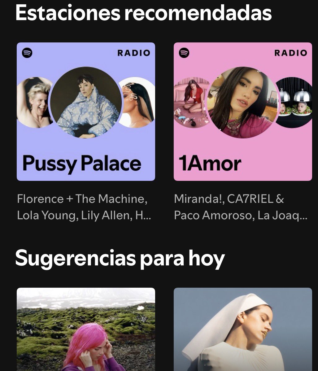 Que manera de sintetizarme tiene spotify