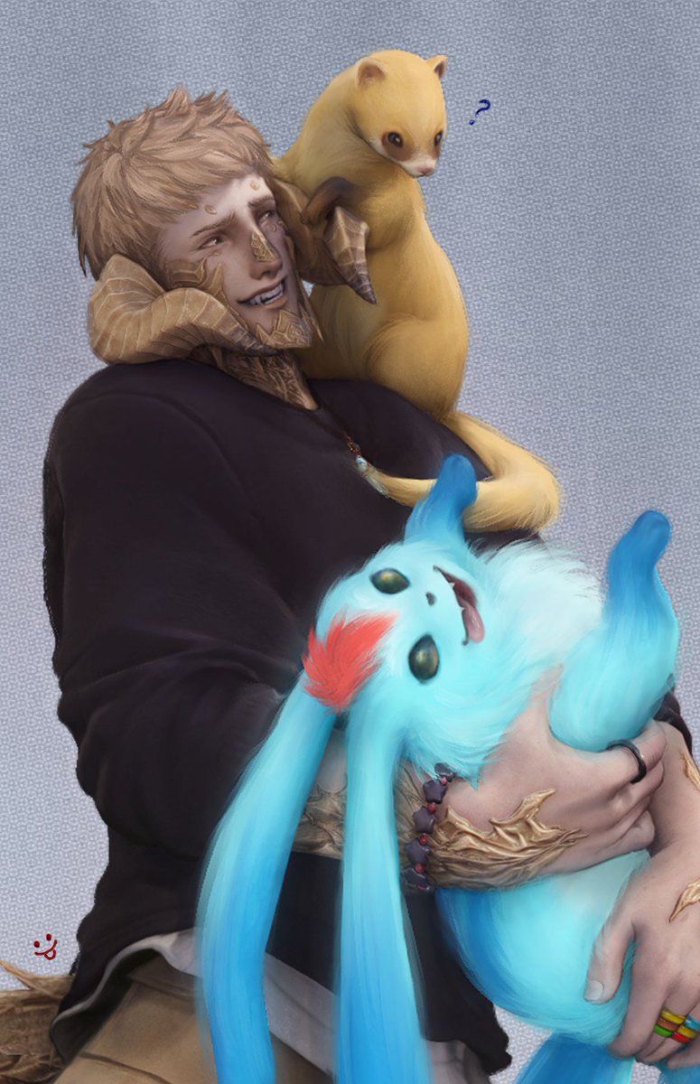 The zoom version because ✨cute✨ #au_ra