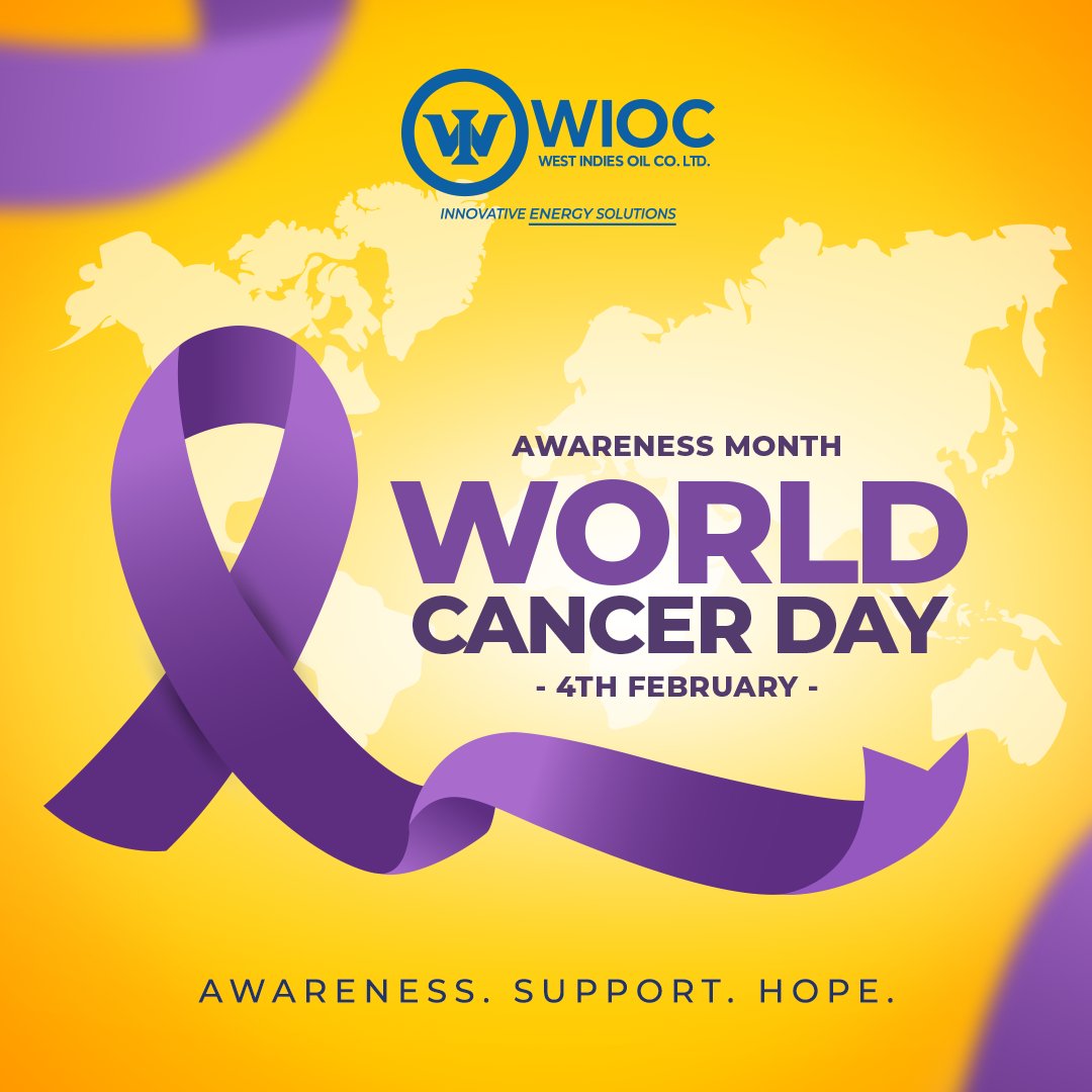 Today, we stand in solidarity with everyone affected by cancer, the fighters, the survivors, the families, and the caregivers.
On World Cancer Day, we reaffirm the importance of awareness, early detection, and continued support. 

#WIOC #AntiguaBarbuda #FuelingWellness