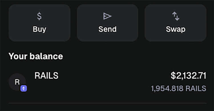 Crypto_Pranjal's tweet photo. Rails Airdrop is Live!

No need to claim manually. If you're eligible, your tokens are already sent to your EVM wallet address.

Just add the token to your wallet to check.

Token Contract: 0x19645c760aFfdD9caC0b805A80De227cbe506538

The token is only trading on Kraken. I can’t find any DEX where it’s listed, so it looks like you have to send it to Kraken if you want to sell.

And as previous mentioned, 25% of the airdrop is available now. The remaining tokens vest linearly over 12 months.