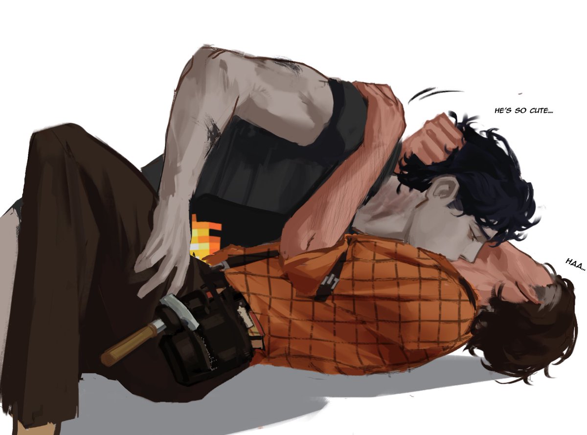 strong male friendship #Minecraft