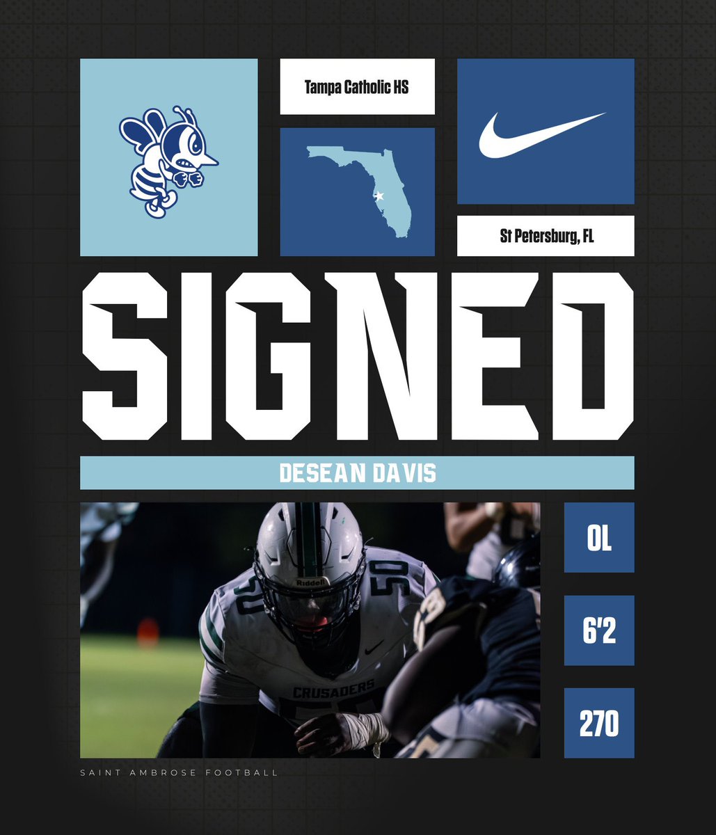 St. Ambrose Football tweet media