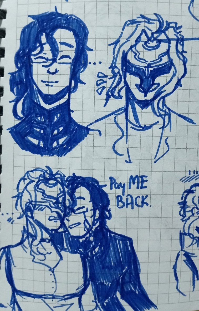 Hanhanesel's tweet photo. My very old gay fatui art in 2024 https://t.co/yq8E7FNAr3