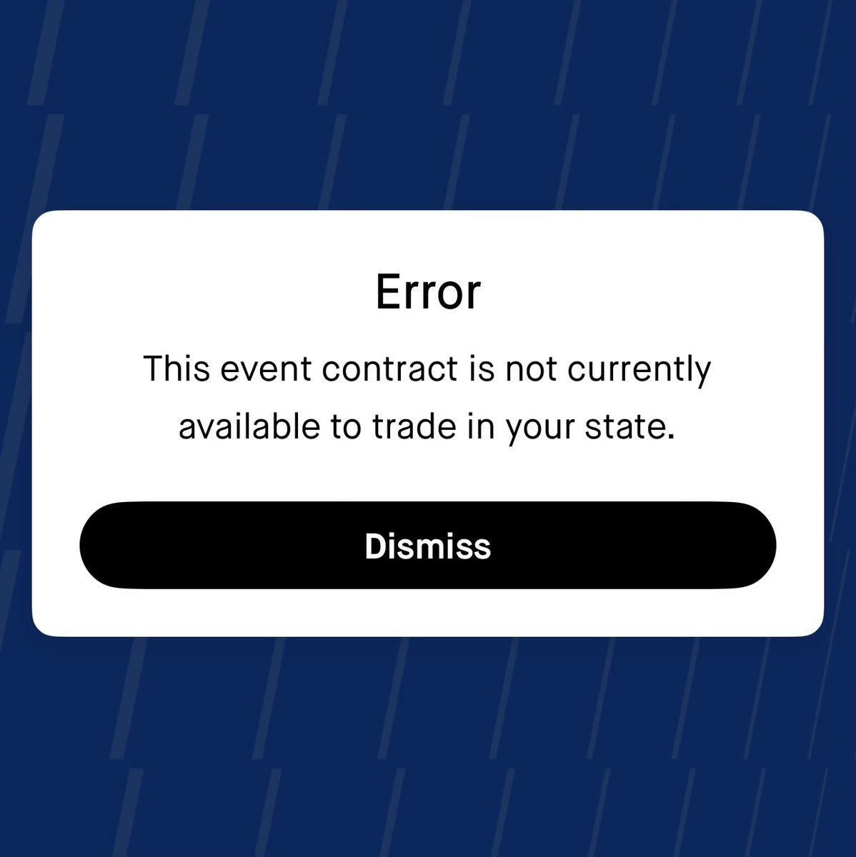 lgc702's tweet photo. @beatingthebook 
@KelleyBydlon 
It appears this week 
RobinHood prediction market
blocked my purchase of prediction contract on Super Bowl MVP 🤷🏽‍♂️ https://t.co/SZDoOOfoOC