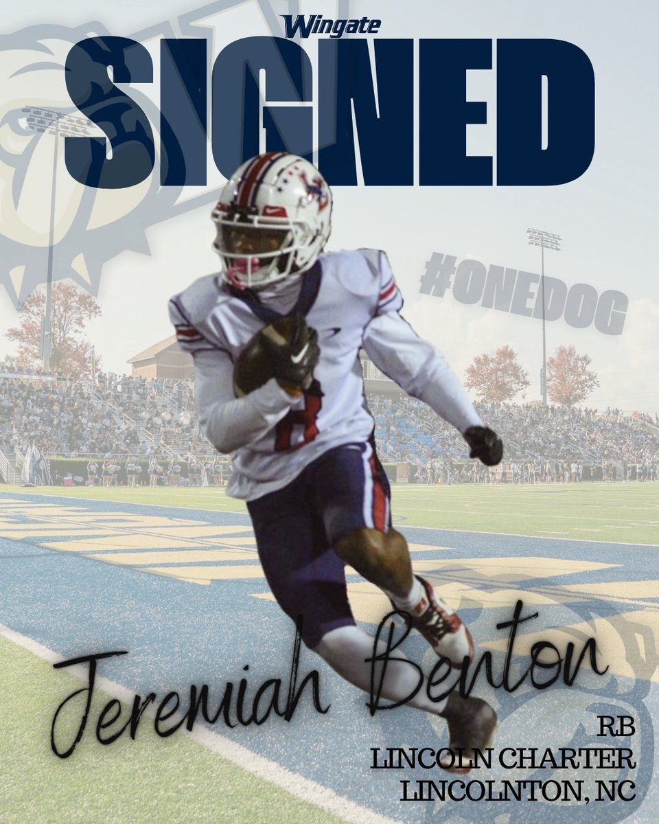 Signed✍️ 

Welcome to the Wingate Bulldogs family Jeremiah!

<a href="/JeremiahB_9/">Jeremiah Benton</a> 
#ONEDOG