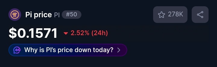 The value of Pi on CEXs is based on speculation and has no utility; the value of Pi on DEX will be based on the utility of the ecosystem and the real economy.
#PiNetwork