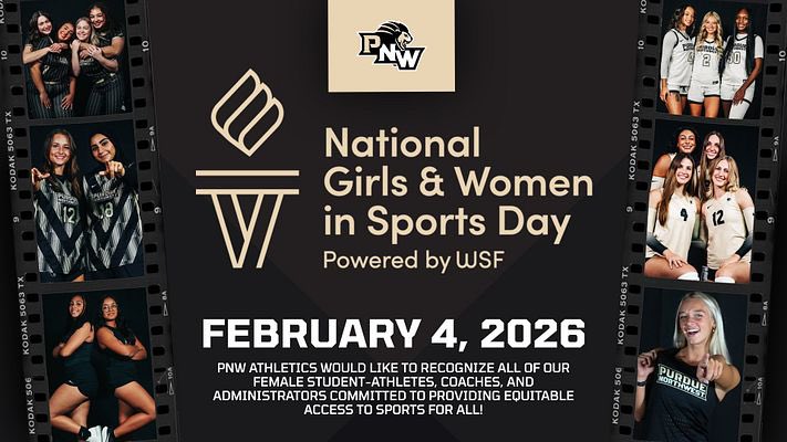 PNWathletics's tweet photo. Celebrating the strength, passion, and impact of girls and women in sports 💪🖤💛 PNW Athletics is proud to support the athletes and leaders who inspire us every day.
Happy National Girls &amp; Women in Sports Day! 🏆✨
#PowerOnward 🦁 #NGWSD https://t.co/OFkeDq0Tcd
