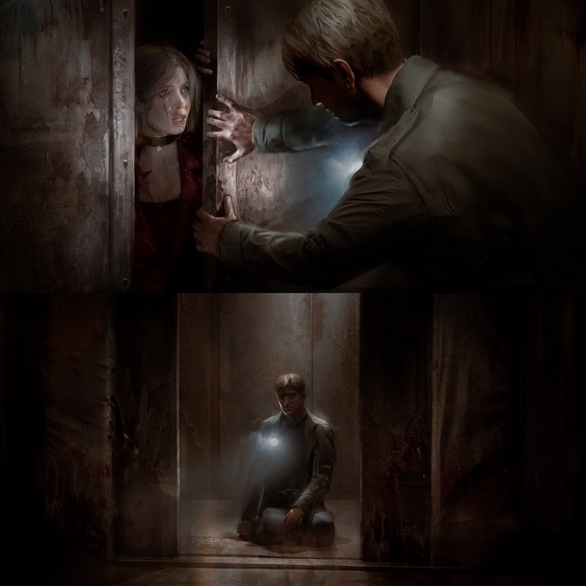 immalkwalahi's tweet photo. Silent Hill 2 remake (concept art) https://t.co/eiTXNlToJE