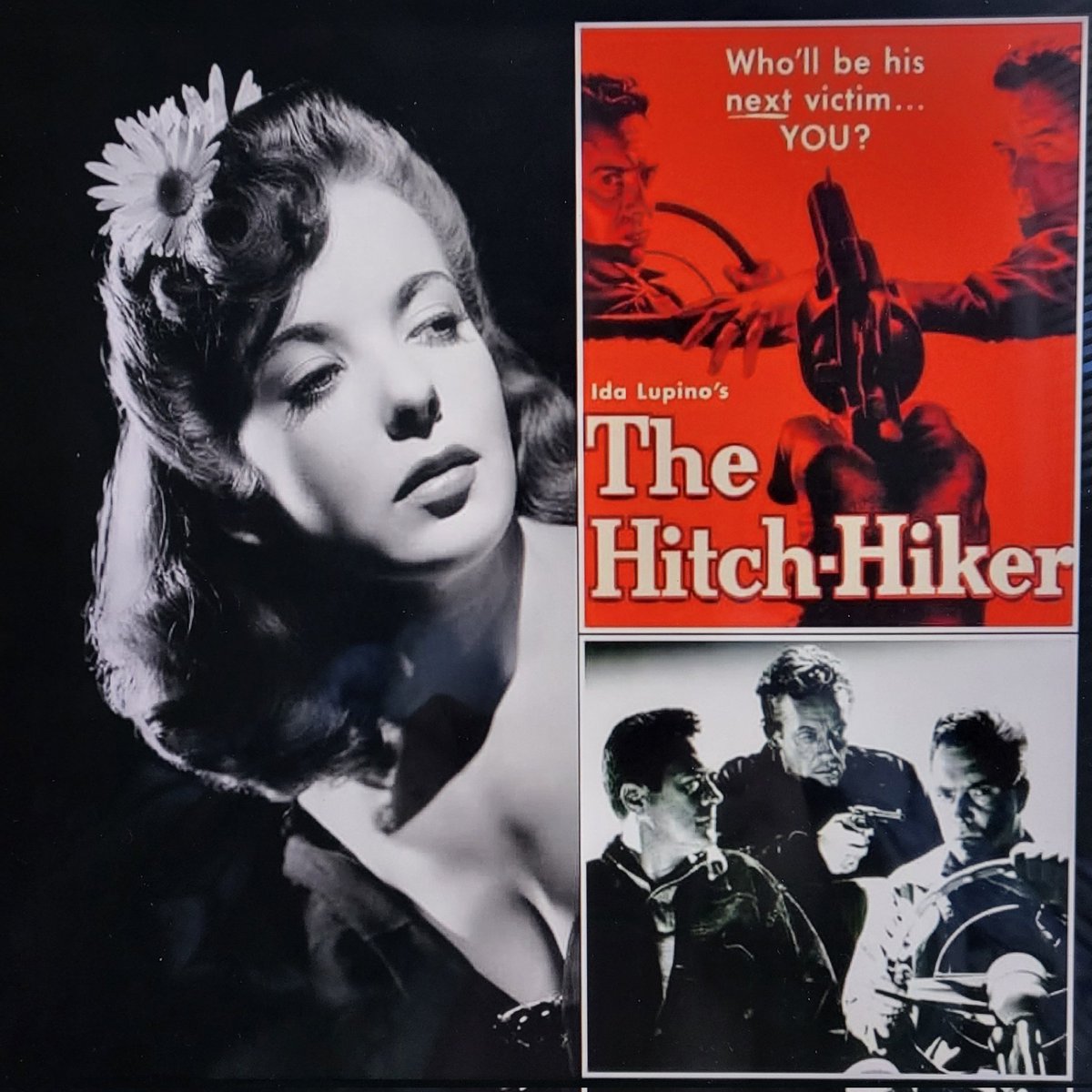 PRe11089's tweet image. Psycho Alert &amp;gt; The 
Hitch-Hiker * 1953

Ida Lupino directs and William Talman stars in the first noir directed by a woman during the golden age of the genre. It was inducted into the National Film Registry in 1998.

#NoirAlley 
#WomeninFilm