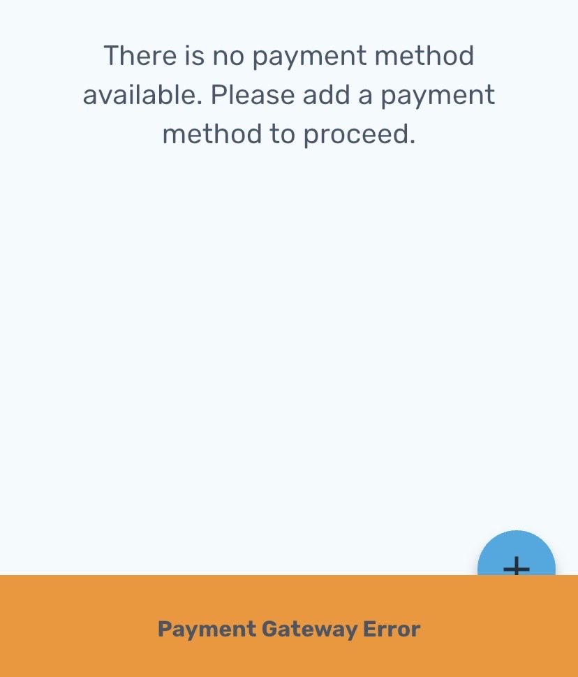 Marvthecat's tweet photo. @HumBridgeNews It won’t update my payment method on the app. I get  this error message https://t.co/G3kkSJnbqH