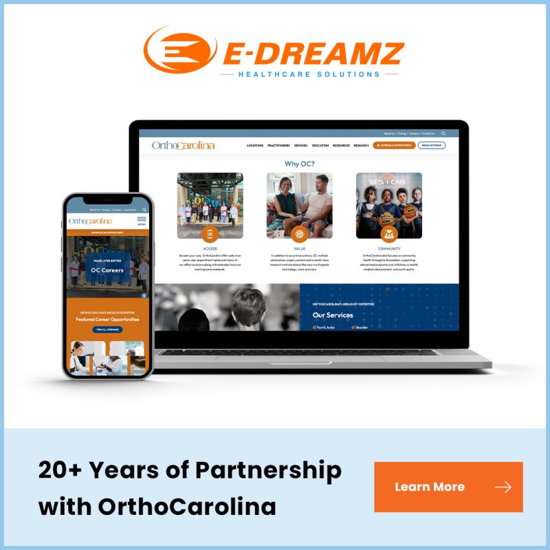 edreamz's tweet photo. We are celebrating 20+ years of digital partnership with OrthoCarolina! 

We’re proud to share the launch of the newly modernized https://t.co/o5Z8pnbBWq, designed to reflect their leadership in orthopedic care while delivering a seamless, patient-first digital experience. Built on the latest Remedy CMS, the site features a modern visual refresh, a centralized patient education hub, and a scalable foundation optimized for SEO and long-term growth. This launch is more than a redesign—it’s a milestone in a long-standing collaboration focused on innovation, strategy, and better patient experiences.

https://t.co/zyq9XoAS6h

#OrthoCarolina #Orthopedics #HealthcareDesign #DigitalPartnership #AEO #SEO