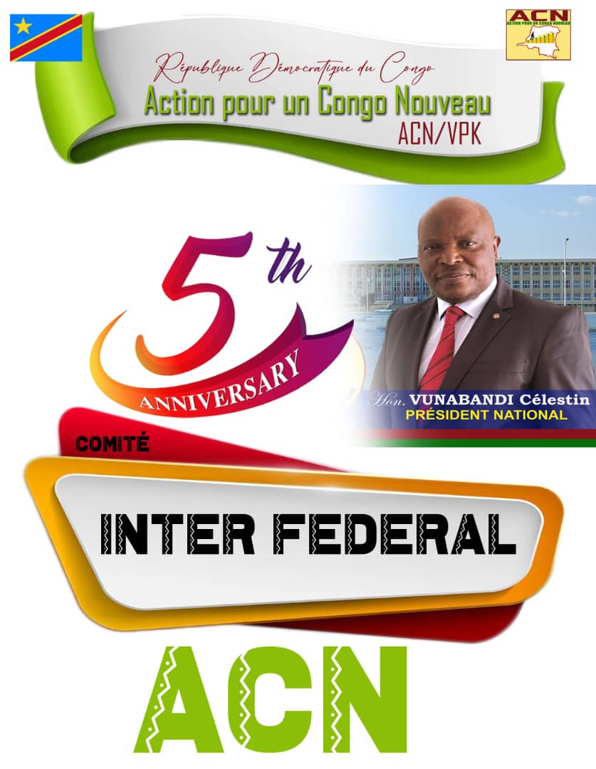 ElalingaJ's tweet photo. L'Action pour un Congo Nouveau, “ACN”, en sigle, Parti politique très cher à l'Honorable Sénateur Célestin VUNABANDI KANYAMIHIGO, Chargé de la Commission EcoFin du Sénat, commémore son premier quinquennat le dimanche prochain, soit le 08 février 2026, à partir de 13h00'. https://t.co/snzpF13Hl9