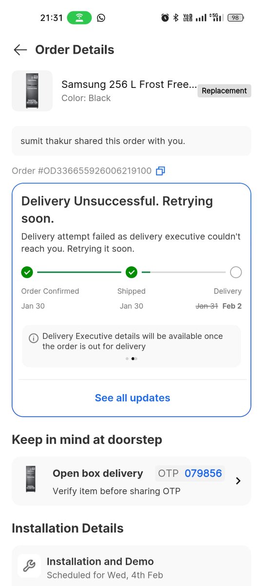 _sumit_thakur__'s tweet photo. Thanks @Flipkart for not taking my complaint seriously. Still no support option for my delivery issue and no proper assistance. Really disappointed with the service. Now we will meet in the court @_Kalyan_K https://t.co/0x5tWveCTf